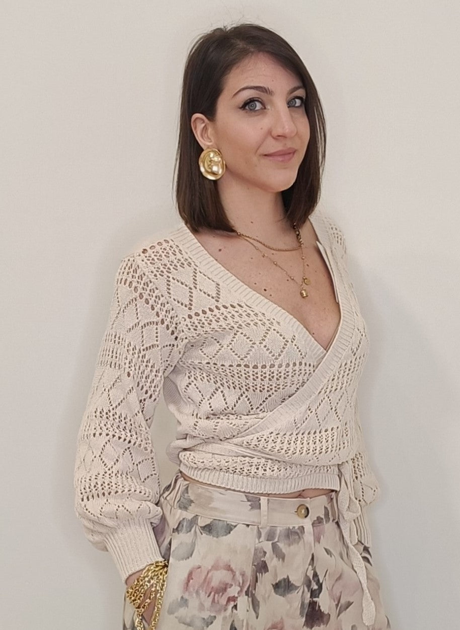 INCROCIATINA FILO BEIGE