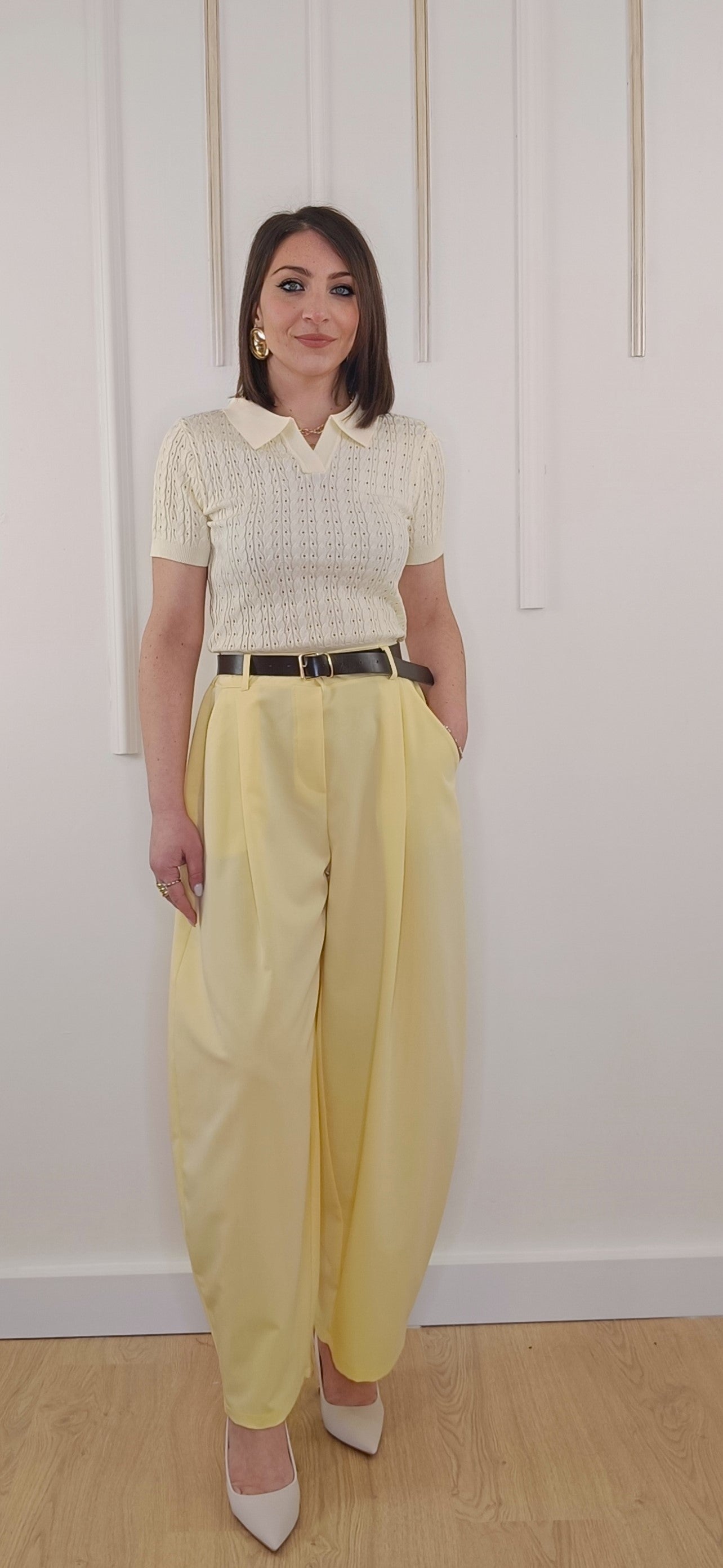 PANTALONE BALLOON GIALLO