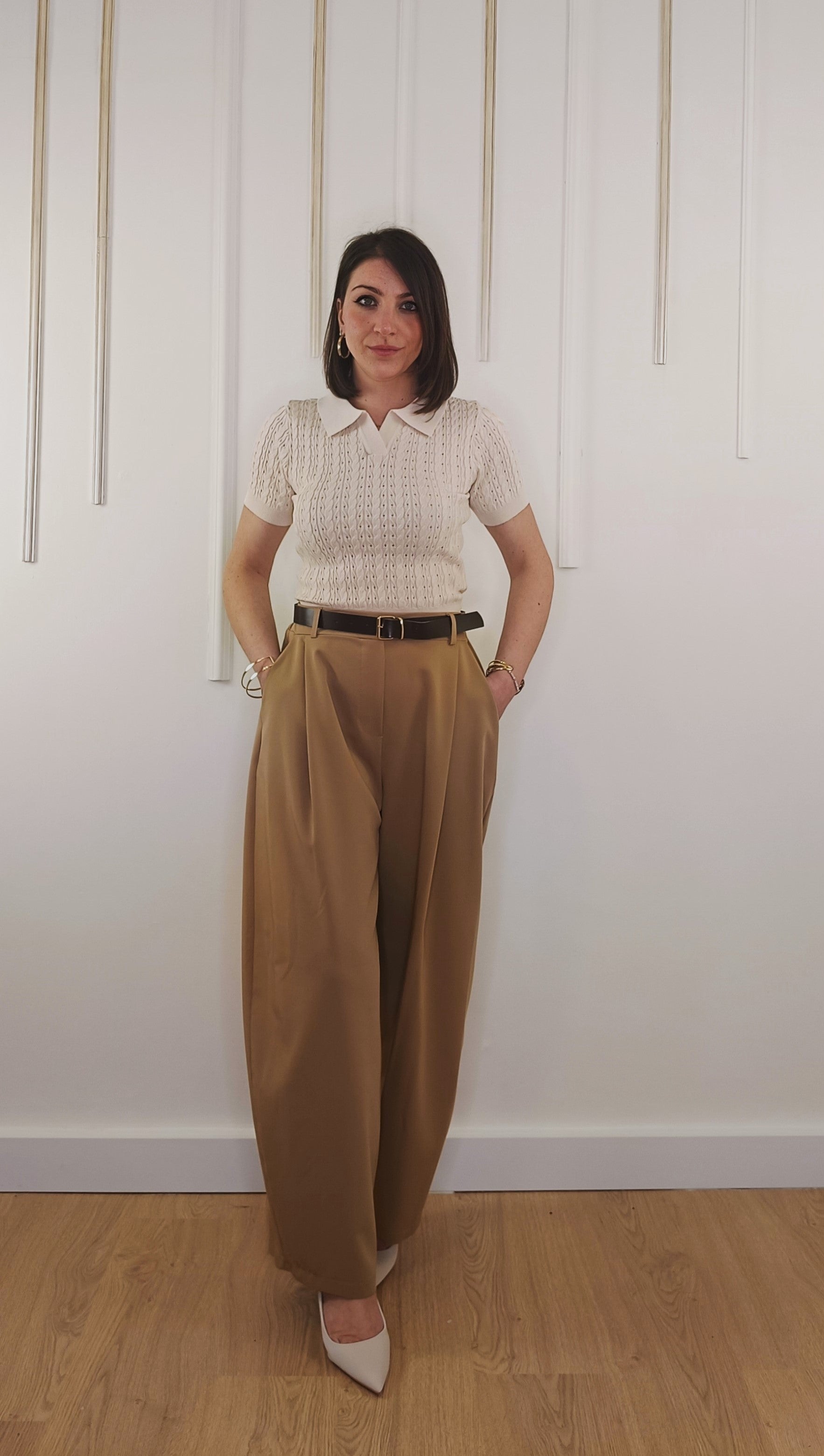 PANTALONE BALLOON TABACCO