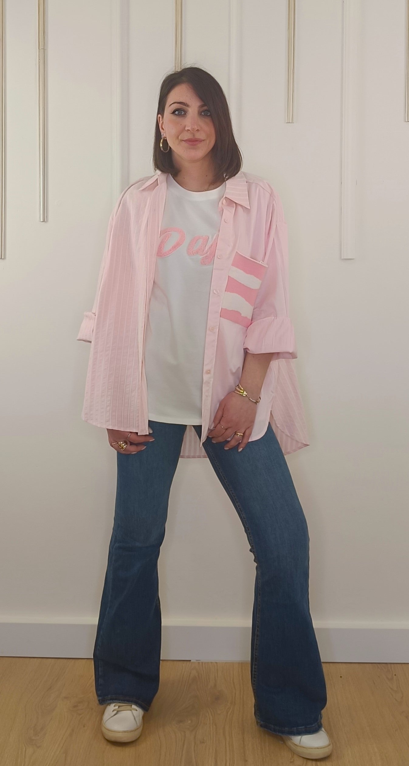 CAMICIA OVER ROSA