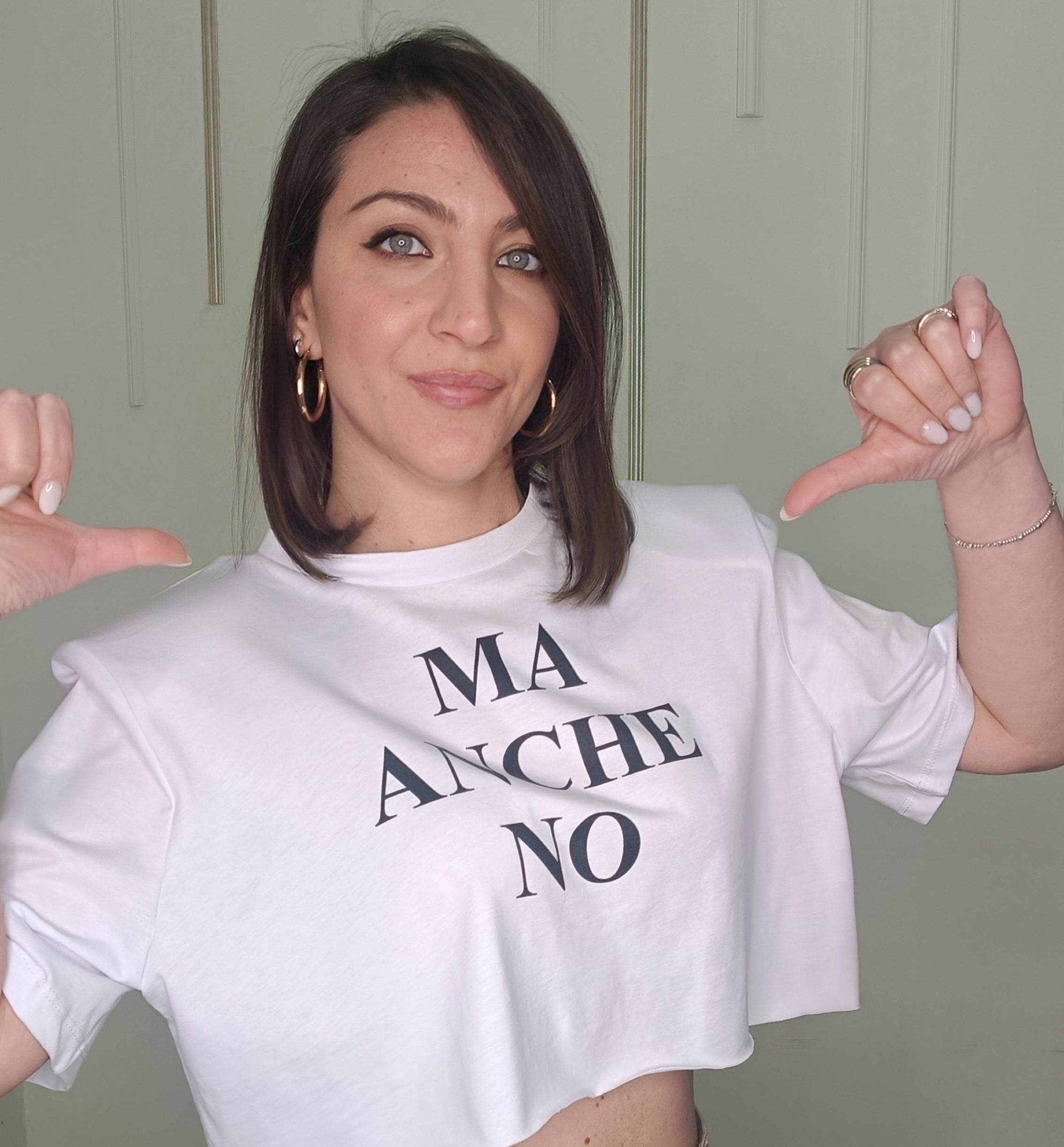 T-SHIRT ICONA "MA ANCHE NO"