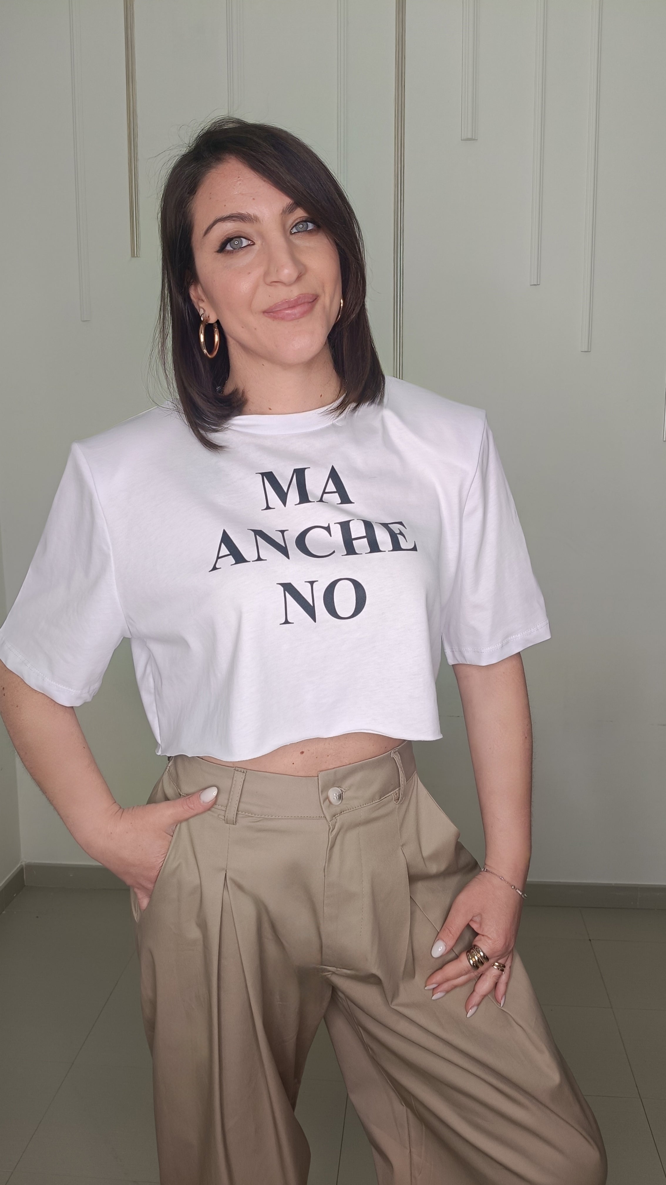 T-SHIRT ICONA "MA ANCHE NO"