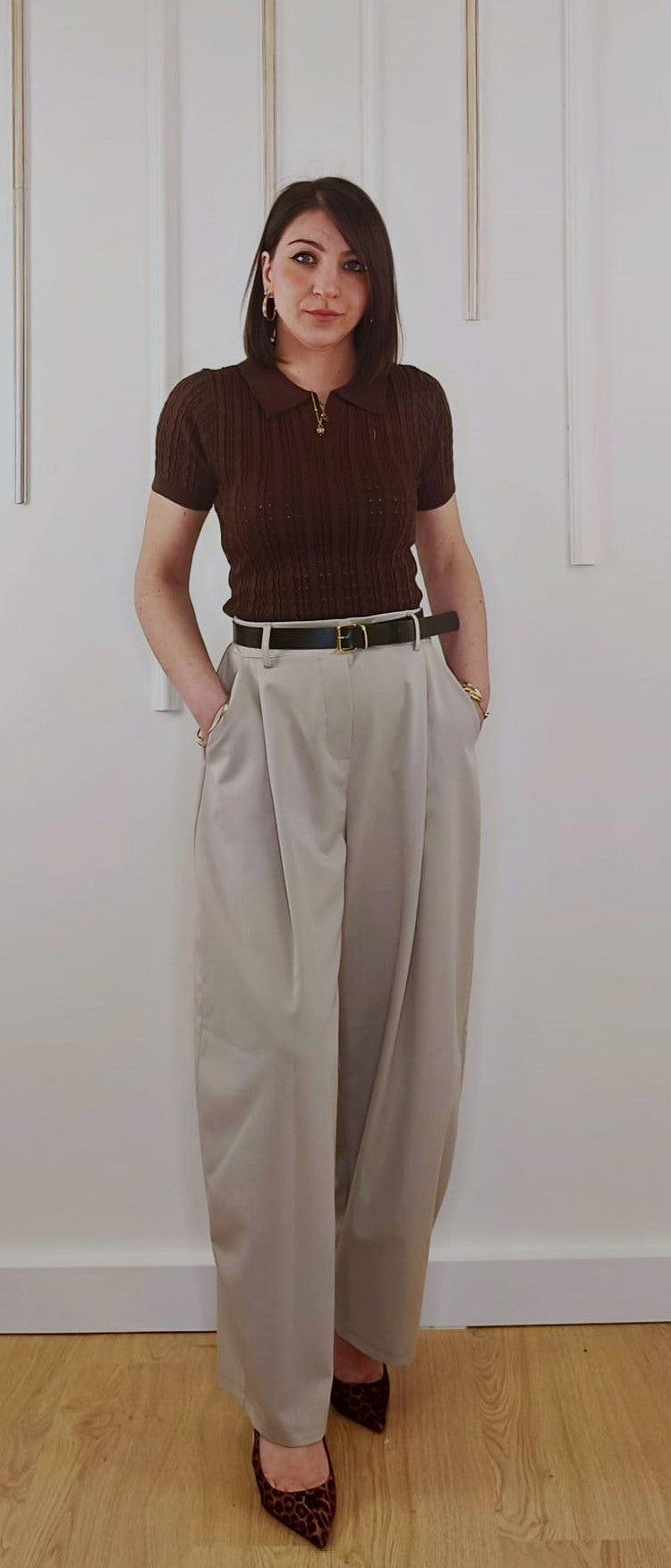 PANTALONE BALLOON BEIGE CHIARO