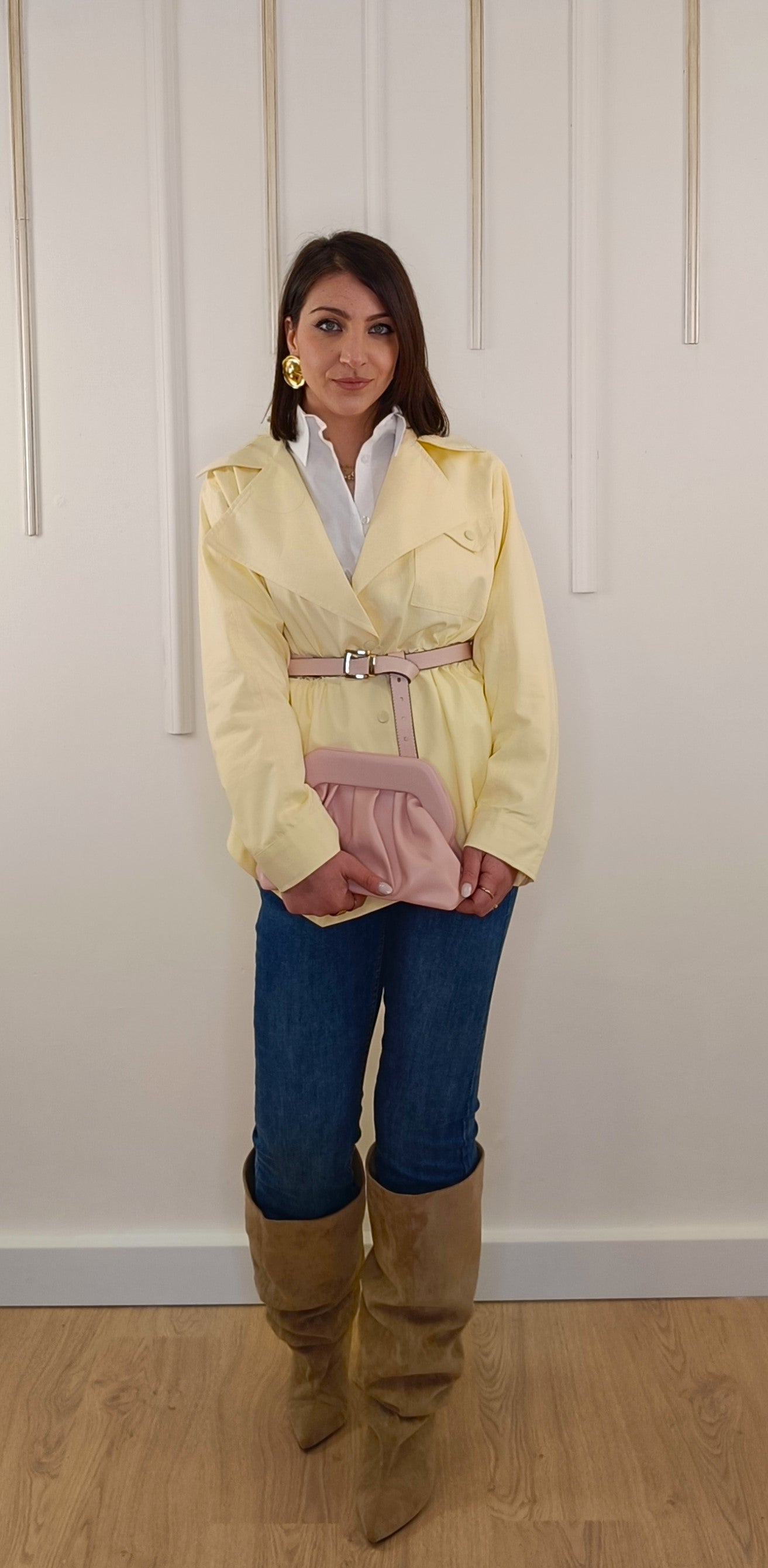 TRENCH SPRING GIALLO